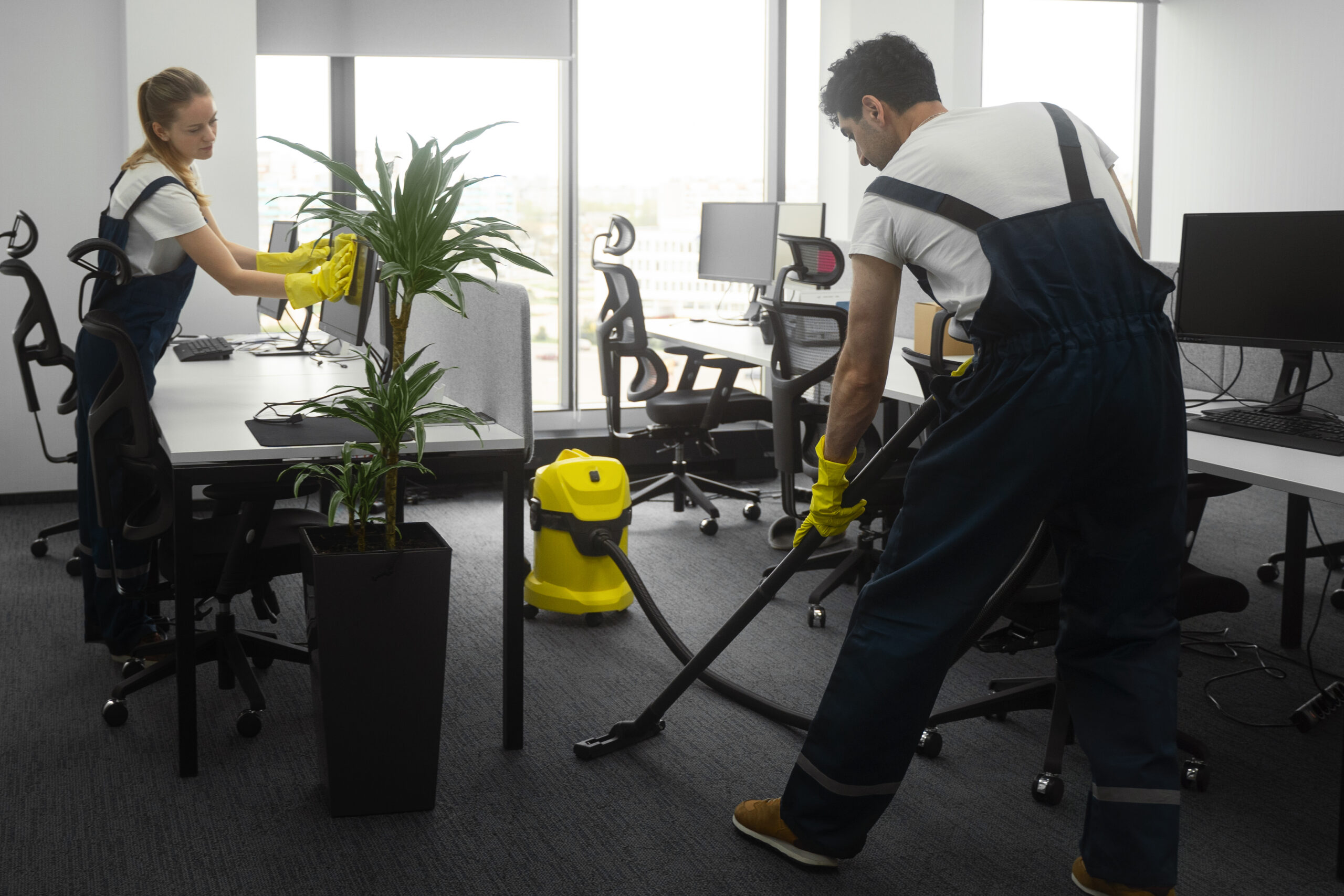 Professional carpet cleaner deep cleaning a living room carpet in a Dublin home
